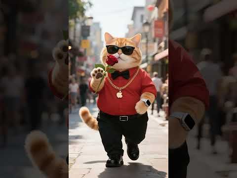 猫の動画サムネイル - 胖橘这是咋了？#shorts #funny #ai #viralshorts