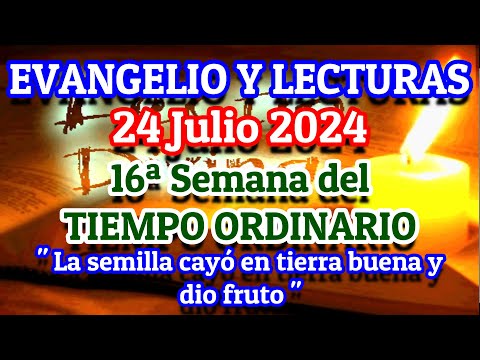 Evangelio de hoy Miércoles 24 de Julio 2024 | Lecturas de hoy