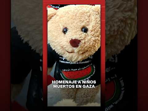 Conmovedor homenaje a niños muertos por la guerra en Gaza