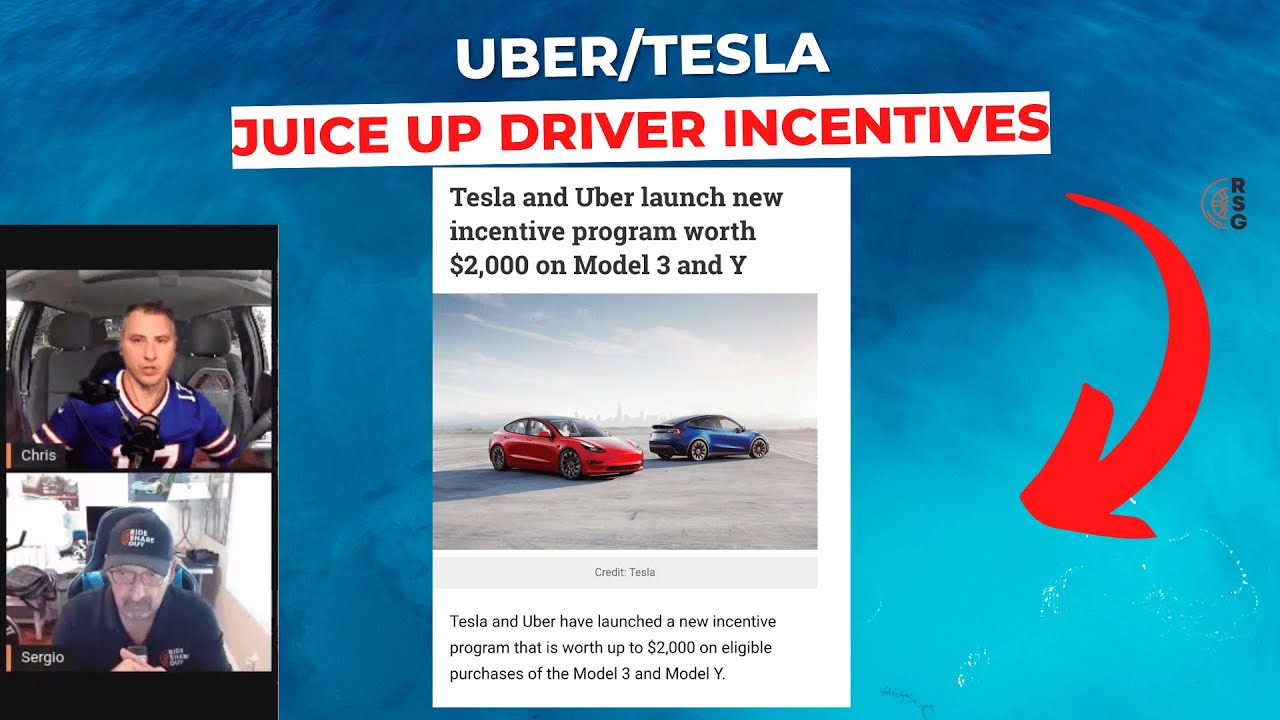 Uber & Tesla Juice Up Driver EV Incentives