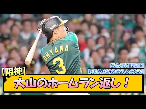 【阪神】大山のホームラン返し！【なんJ/2ch/5ch/ネット 反応 まとめ/阪神タイガース/岡田監督/大山悠輔】