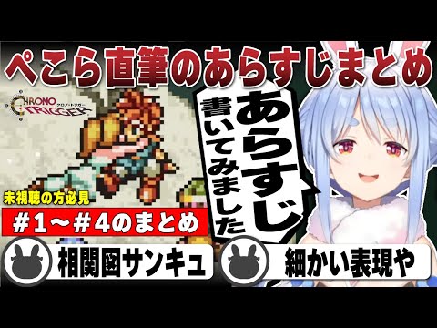 【クロノトリガー】最終回直前！ぺこら直筆イラストであらすじまとめ（#1~#4まで）【ホロライブ/兎田ぺこら/切り抜き】 #兎田ぺこら