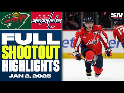 Minnesota Wild at Washington Capitals | FULL Shootout Highlights - January 2, 2025