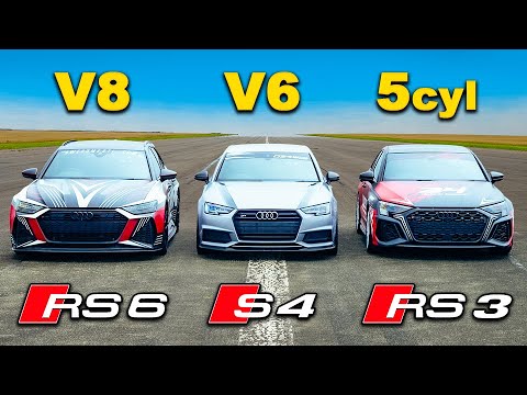 【チューニングアウディ対決！】RS6 vs S4 vs RS3