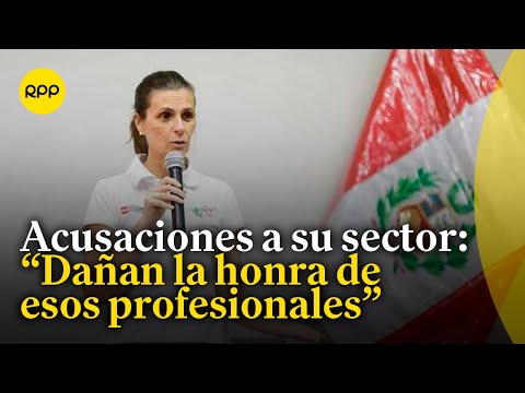 Ministra de Vivienda Hania Pérez de Cuéllar responde sobre acusaciones a su sector