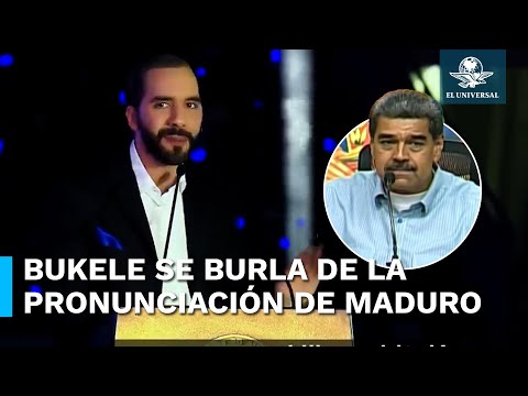 Nayib Bukele se burla en X de su homólogo venezolano Nicolás Maduro