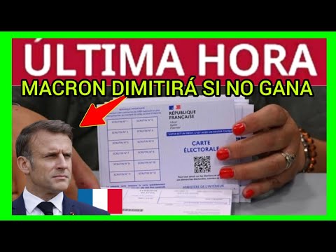 #ÚLTIMAHORA - PARTICIPACIÓN ALTA EN FRANCIA Y POSIBLE DIMISIÓN DE MACRON