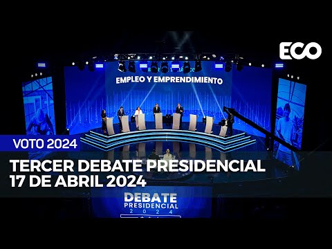 #EnDirecto | Tercer Debate Presidencial, organizado por la Cámara de Comercio - Abril 2024