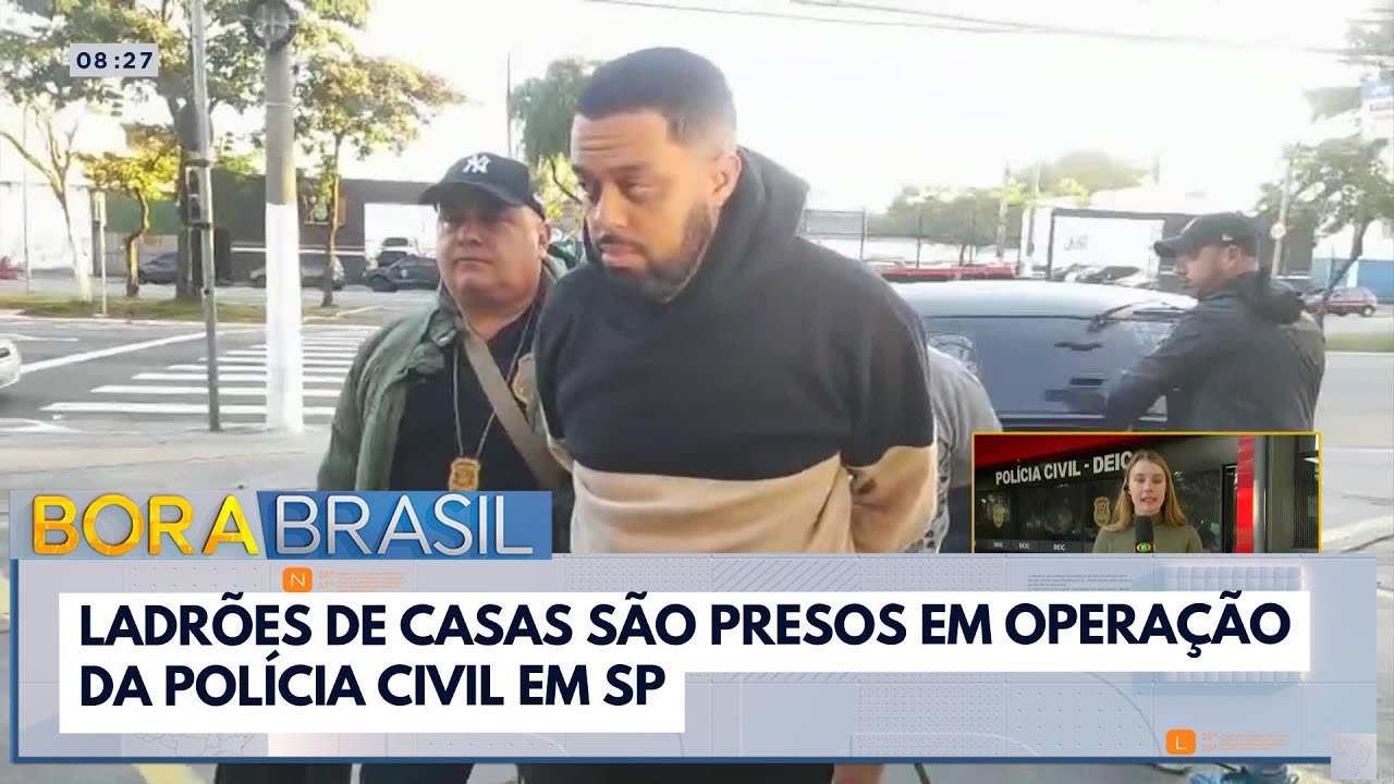 Ladrões de casa são presos em operação da Polícia Civil em SP