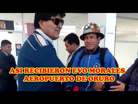 EVO MORALES FUE RECIBIDO CON MUCHA CARIÑO EN ORURO POR LOS MILITANTES DEL MAS-IPSP...