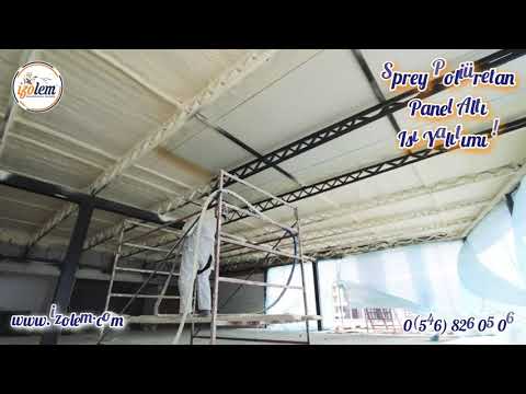 Sprey Poliüretan Sandviç Panel Isı Yalıtımı. 0(553) 072 53 33 . www.izolem.com