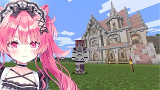 他人のふんどしでどや顔人間、内装もふんどしの模様【Minecraft】