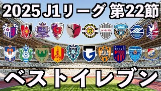【2025年】J1リーグベストイレブン【第22節】