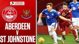 Aberdeen 0-2 St Johnson | Shaughnessy Scores Against His Former Club | Ladbrokes Premiership