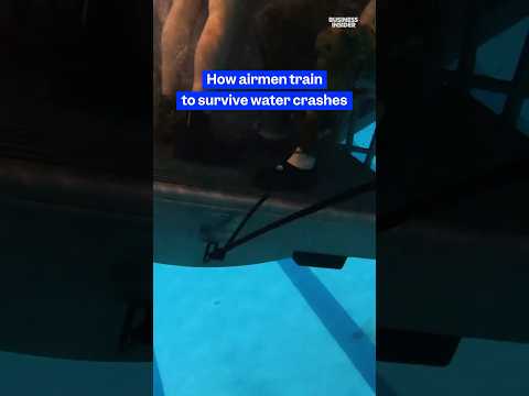 How #AirForce train to survive #plane crashes in water. #military #survivalskills