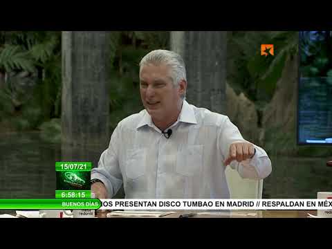Presidente de Cuba comparece en el espacio radio televisivo Mesa Redonda