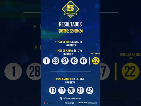 Resultados 5 de Oro - 23/09/24