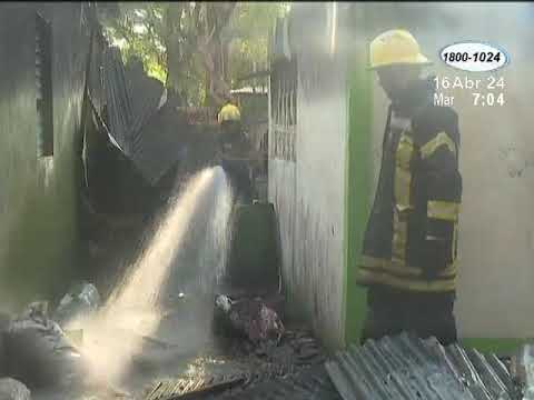 Managua: Adultos mayores perdieron su casa tras voraz incendio