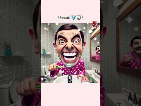 Mr.Bean tries new diamon toothpaste #animation #skincare #mrbean #funny #mrbean