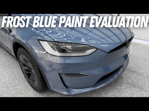 Frost Blue Metallic Tesla Model X Paint Quality Evaluation - My New Favorite Tesla Color!
