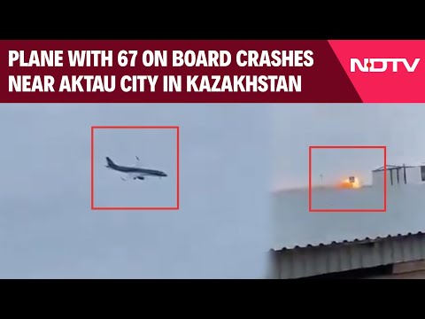 Kazakhstan Plan Crashes Update | Plane With 110 On Board Crashes Near Aktau City In Kazakhstan