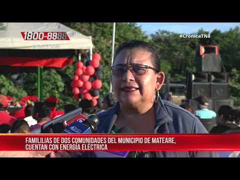 Nicaragua: Familias del municipio de Mateare celebran la electrificación