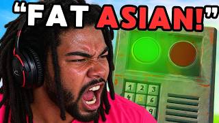 YouTube thumbnail for rackpog's video titled 'Code Raiding RACIST Rust Streamer Duo (RAGE)'