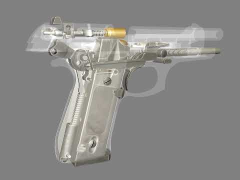 M9 Military Mechanics: How the Beretta 92 FS Works Animation