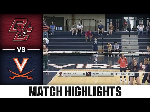 Boston College vs. Virginia ACC Volleyball Highlights (2023)