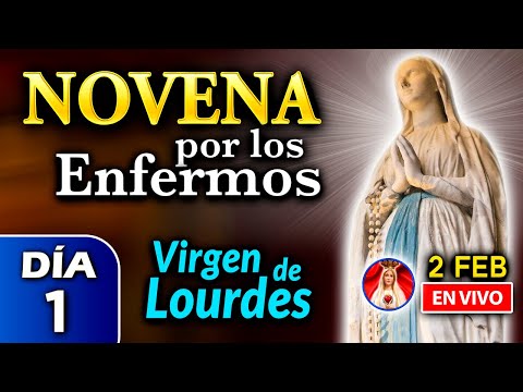 NOVENA por los ENFERMOS, Rosario de HOY a la Virgen de Lourdes DÍA 1  - 2 feb 2023