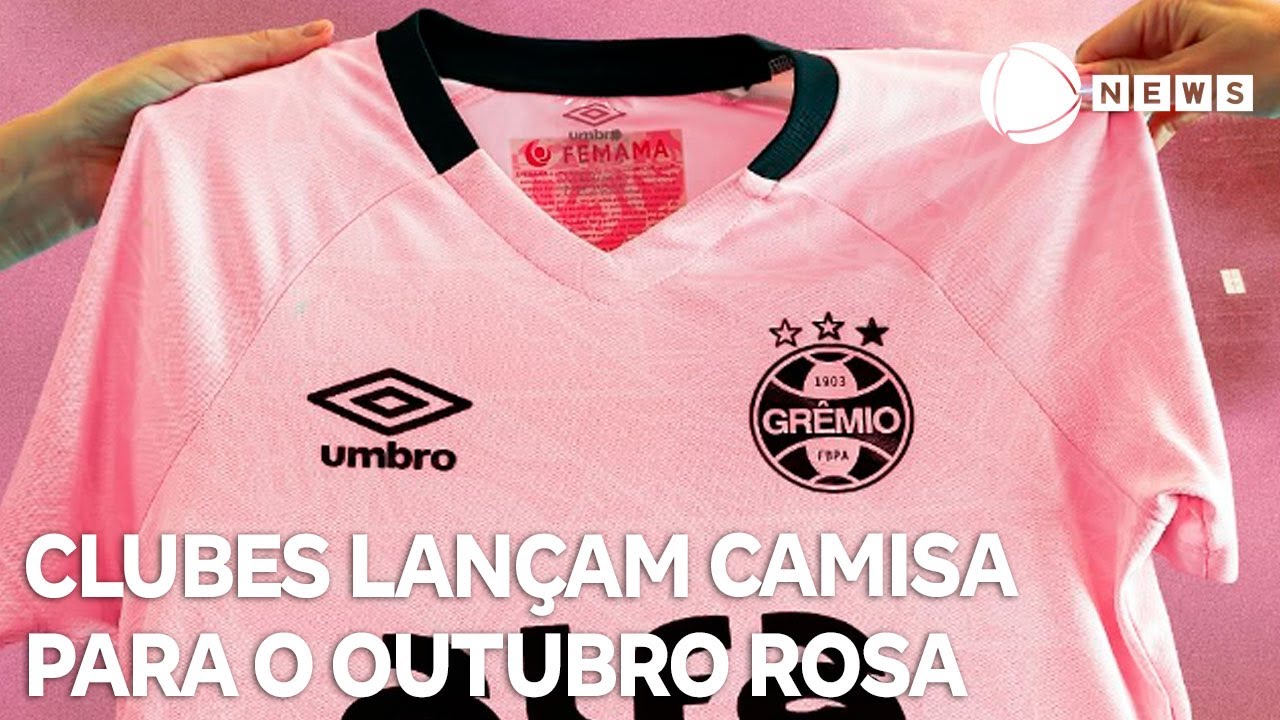 Clubes lançam camisa em homenagem à campanha do Outubro Rosa