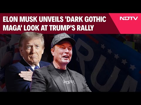 Elon Musk Madison Square Garden | Musk Unveils 'Dark Gothic MAGA' Look At Trump's Event