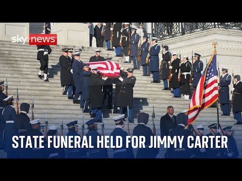Funeral for Jimmy Carter sees all living US presidents unite