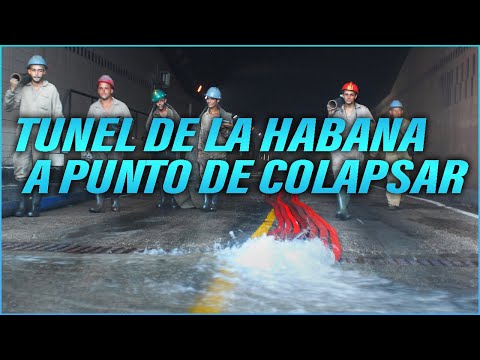 Los videos de las filtraciones en el túnel de La Habana que está a punto de colapsar