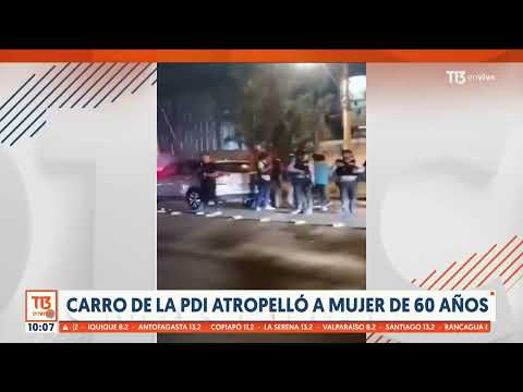 Carro de la PDI atropelló y mató a mujer de 60 años en San Ramón