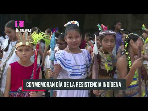 Managua: Colegio René Shick conmemora el día de la Resistencia Indígena, Negra y Popular