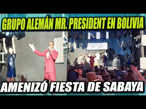 Grupo Alemán Mr. President amenizó una fiesta en Sabaya (Oruro)