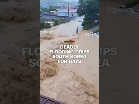 South Korea flooding leaves more than a dozen dead