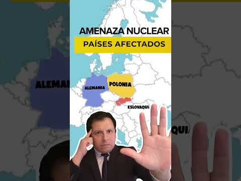 ¡AMENAZA NUCLEAR! Países más afectados según expertos #shorts