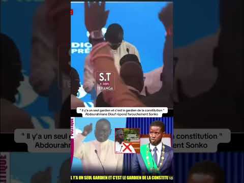 « Il y’a un seul gardien et c’est le gardien de la constitution » Abdou Rakhman Diouf répond à Sonko