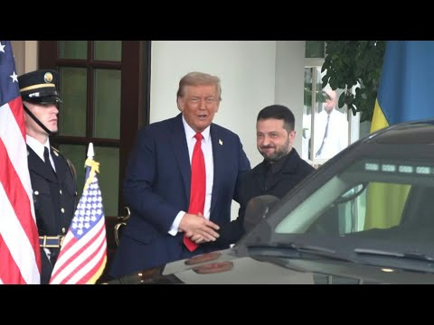 Zelensky greeted by Trump as he arrives at the White House for talks | AFP