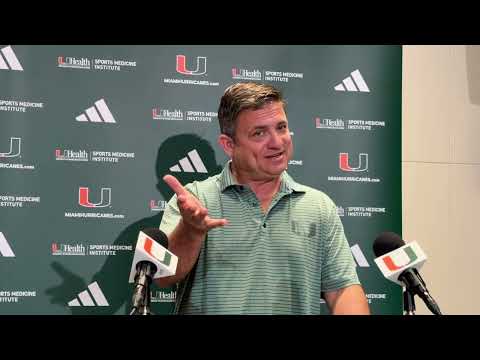 Miami Hurricanes offensive coordinator Shannon Dawson Oct. 27
