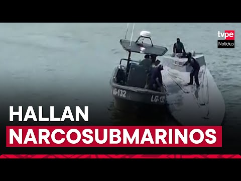 Ecuador y Colombia hallan dos narcosubmarinos y decomisan 3 toneladas de droga