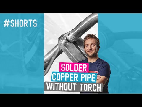 Solder Copper pipe without blow torch or flame #Shorts
