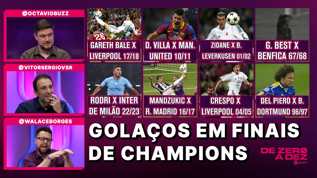 QUAL É O GOL MAIS BONITO MARCADO EM UMA FINAL DE CHAMPIONS? REAGIMOS E CRAVAMOS! | DE ZERO A DEZ
