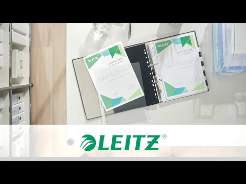 Leitz Top Left Open Pockets 30% recycled Plastic Products Video (EN)