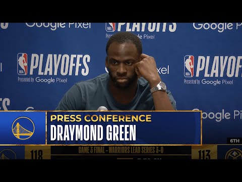 "You can shut that crowd up." Draymond Green Post Game Presser | Warriors vs Nuggets - Game 3 video clip 