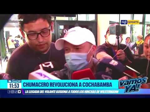 Chumacero revoluciona a Cochabamba. La llegada ilusiona a todos los hinchas de Wilstermann