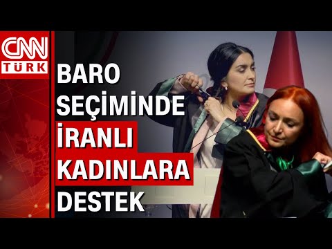 Baro seçiminde 2 kadın avukat İranlı Mahsa Amini için saçlarını kesti