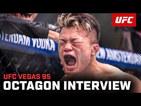 Toshiomi Kazama Octagon Interview | UFC Vegas 95